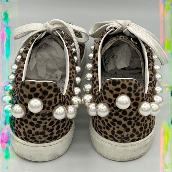 Stuart Weitzman Goldie Embellished Sneaker Size 7.5 - Picture 6 of 15